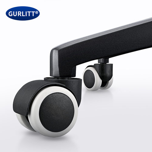 工厂直供 2寸丝牙卡簧PU静音家具轮办公椅电脑桌转椅轮子万向脚轮