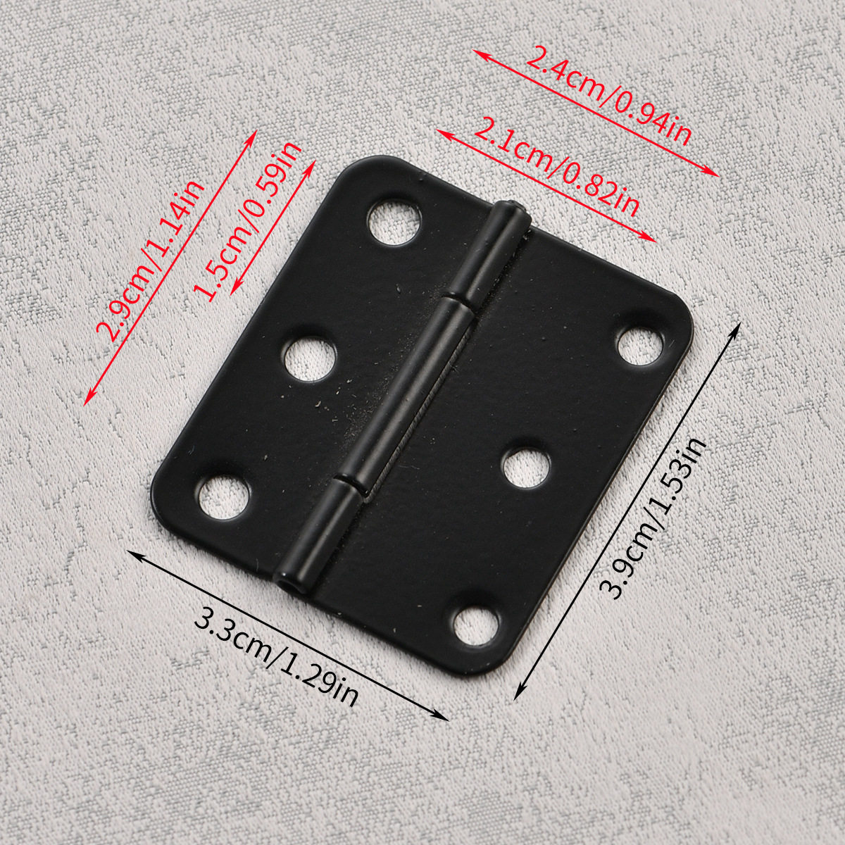 不对称合页喷漆黑色6孔38*34mm圆角普通型合页配电箱黑色铰链,基础建材,普通型合页,淘宝优惠券,粉丝福利购,淘宝优惠卷
