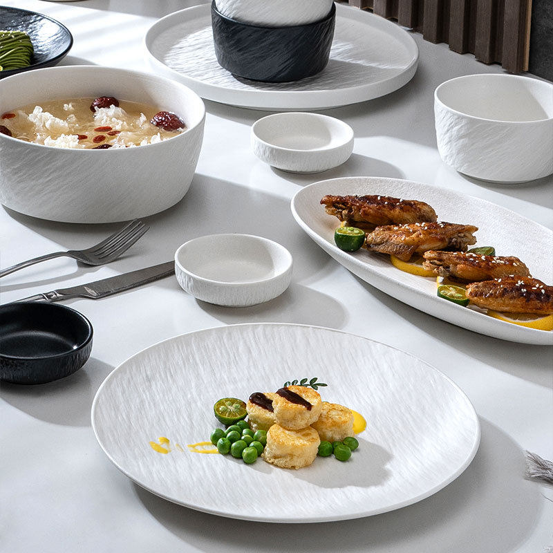 新款厨房简层碗碟套裝高端餐厅黑线陶瓷米饭碗家用大众拉面碗汤碗,餐饮具,餐具瓷器套装,淘宝优惠券,粉丝福利购,淘宝优惠卷