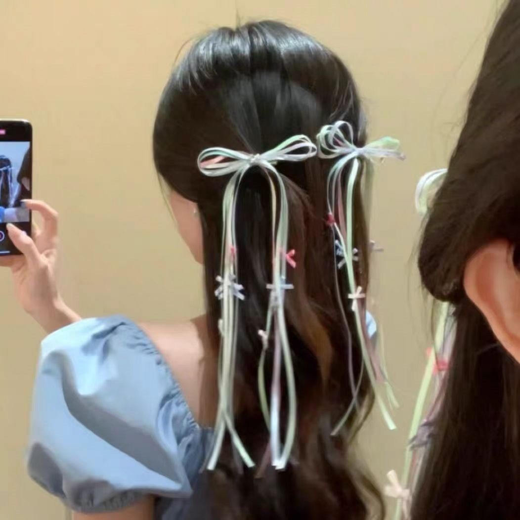 玻璃糖纸！甜美彩色丝带蝴蝶结发夹！长飘带侧边夹头饰新品盘发器,节庆用品/礼品,交车蝴蝶结,淘宝优惠券,粉丝福利购,淘宝优惠卷