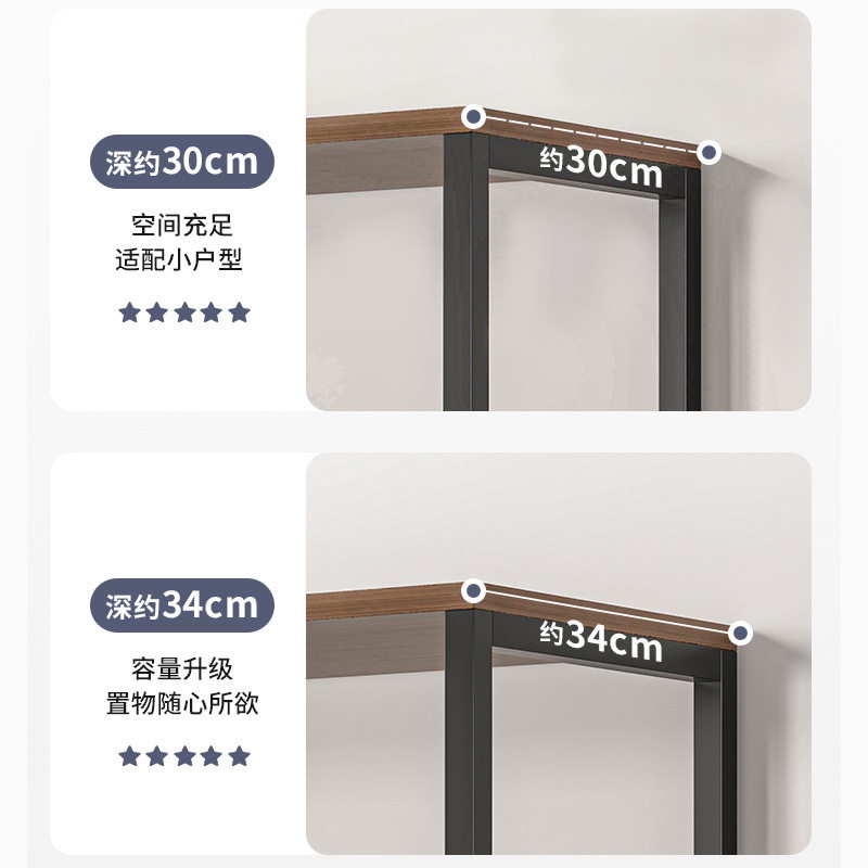 书架置物架落地多层收纳架实木色办公室书桌旁架子客厅房间矮书柜,收纳整理,书桌收纳置物架,淘宝优惠券,粉丝福利购,淘宝优惠卷