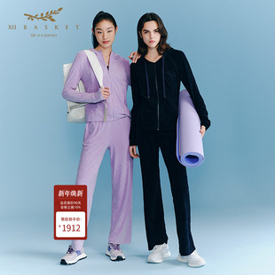 宽松休闲裤 XII 喇叭裤 三醋酸丝绒时尚 女 BASKET十二篮2025夏新款