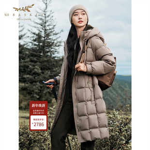 高充绒长款 25冬新款 羽绒服保暖白鸭绒女 BASKET十二篮商场同款 XII