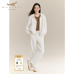 BASKET十二篮商场同款 松紧腰长裤 冬季 直筒百搭时尚 休闲裤 XII