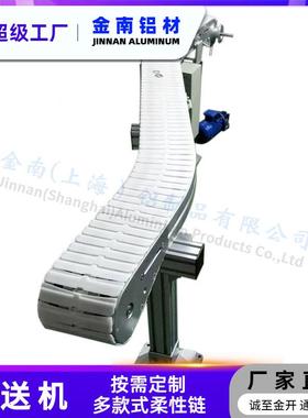 金齿形柔链转弯输送机 S弯食品饮料南传送线环形 90RYP°性输送机