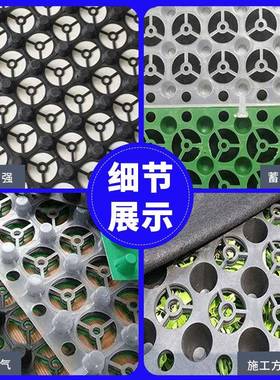 蓄排水板hd透pe疏水滤水隔水镂空塑墨绿黑色板明凹凸料顶车FDP库