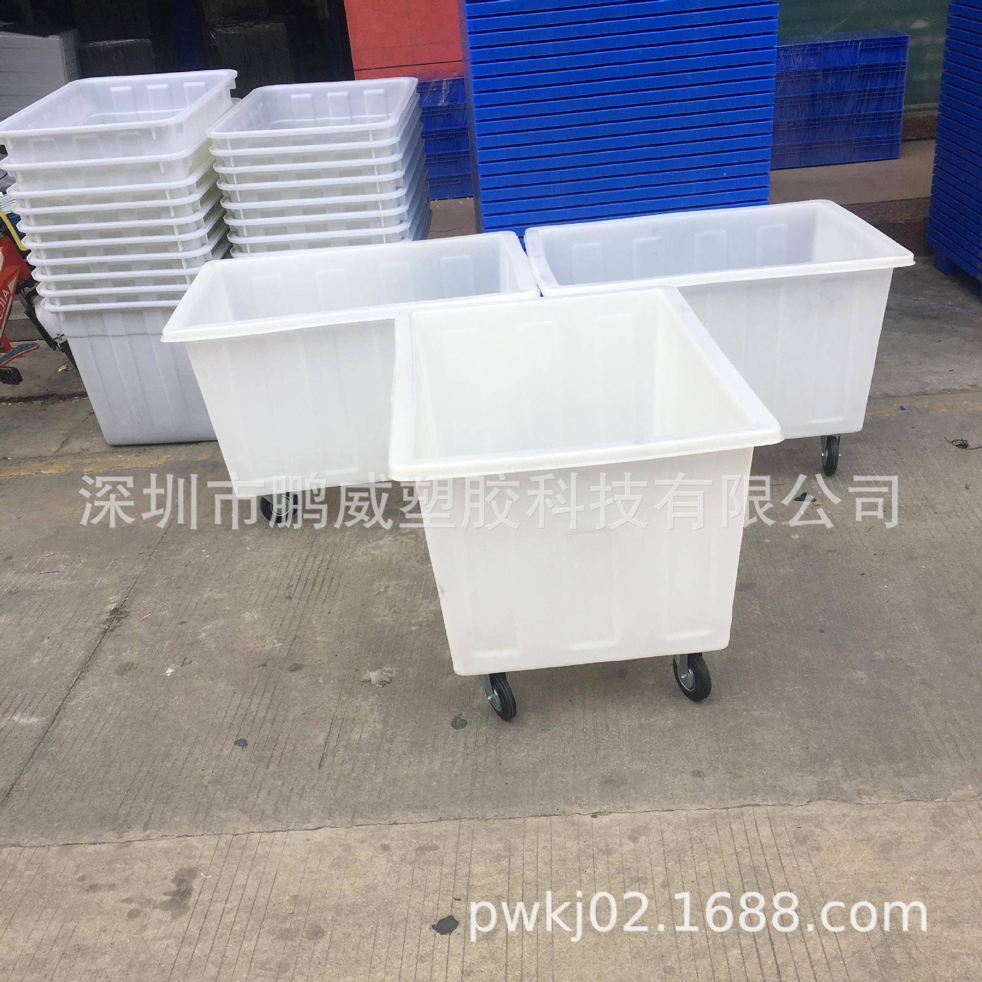 轮滚塑筋周转箱带轮子养殖乌龟车 四手推制衣箱K 400大牛VEX胶箱