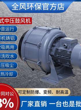HT全B125-7054生质燃烧机助燃物风机 .5KW风多段式鼓风机助燃风泵