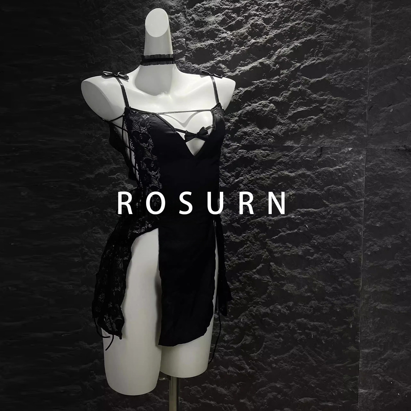 夜曲蔷薇「宴逅」纯欲风性感辣妹小胸修身开叉睡裙,女士内衣/男士内衣/家居服,内衣配件,淘宝优惠券,粉丝福利购,淘宝优惠卷