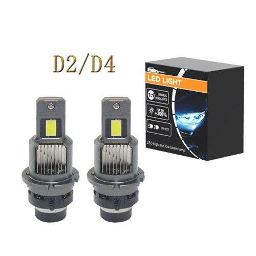厂家直销汽车LED大灯D2S/R D4S/R解码高亮1：1直插式无损替换氙灯