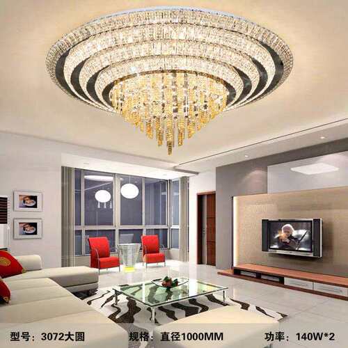 厂家直销现代简约水晶吸顶灯 客厅灯 K9 Crystal Ceiling Light