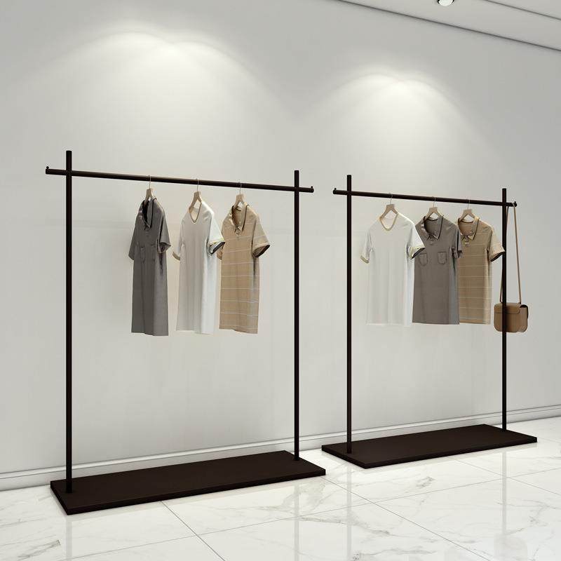 男装服装店落地式挂衣架简约现代带板陈列架中岛架哑光黑女装货架,农机/农具/农膜,其它农用工具,淘宝优惠券,粉丝福利购,淘宝优惠卷