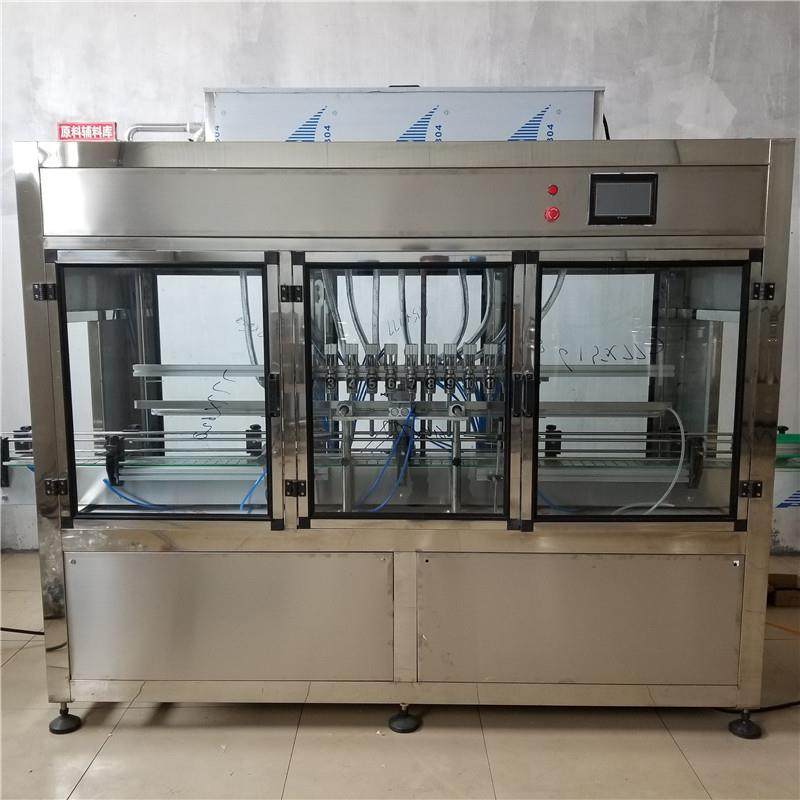 厂家直供叶面肥农药液体肥料灌装机全自动直线自流式灌装机