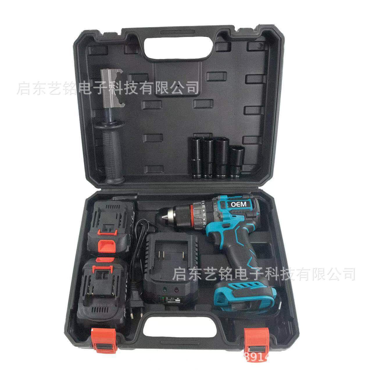 无刷锂电电钻大功率锂电工具套装4合一外贸电动工具套装四件套
