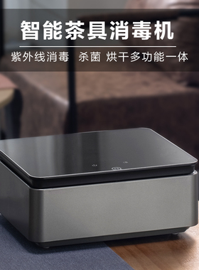 讯茶杯消毒柜小型台式茶具迷你保洁盒办公室水杯茶道