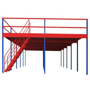 安徽定制钢结构阁楼平台式货架室内二层重型货架拆卸调节度