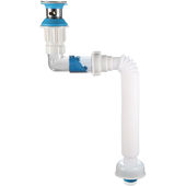 洗脸盆横排下水管防排水管洗手池墙排面盆台盆免打胶下水器