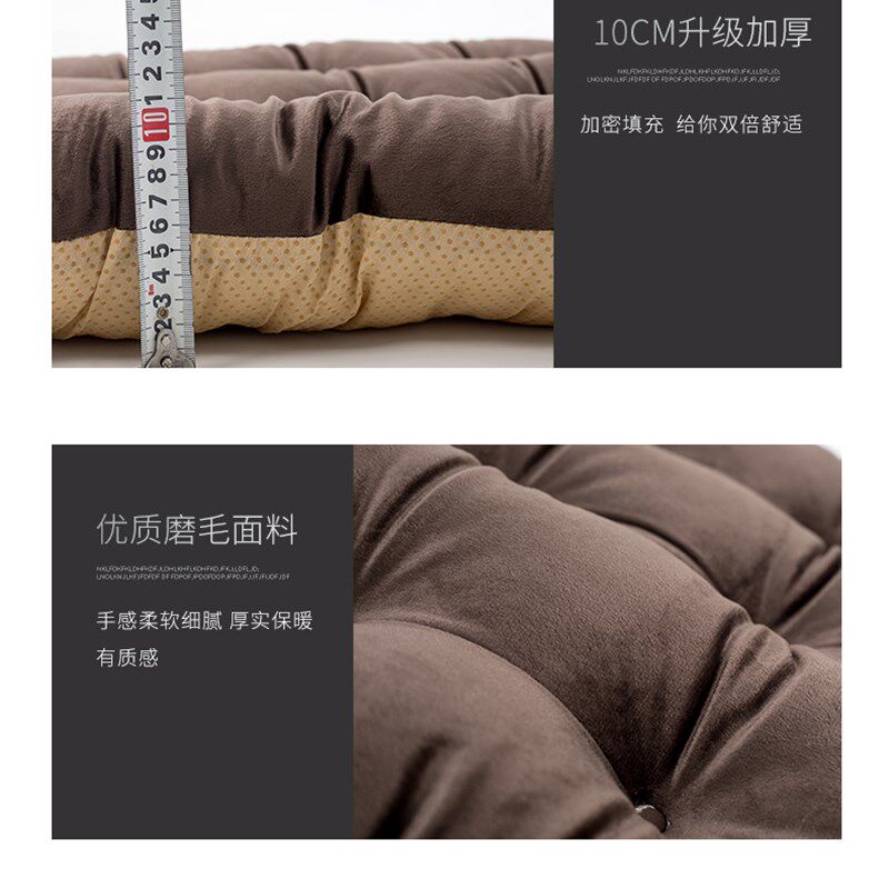 加厚躺椅垫子藤椅摇椅坐垫秋冬季加长加厚通用棉垫办公靠椅竹椅垫