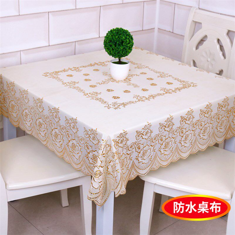防水防油免洗正方形台布 塑料长方形餐桌垫方桌八仙桌布盖布