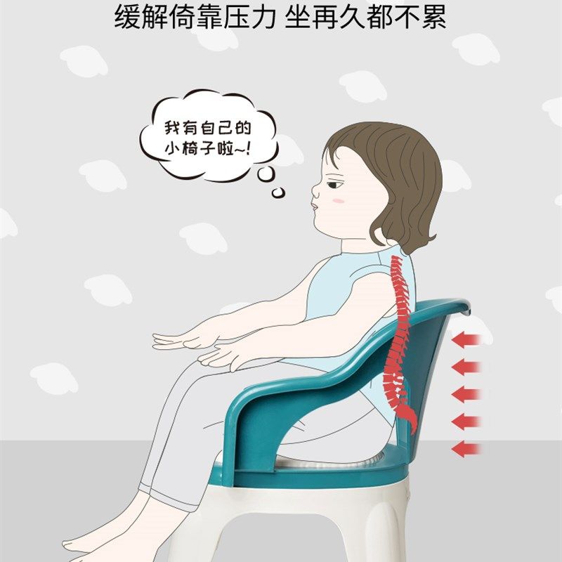 娃娃子叫叫椅靠背宝宝餐椅坐椅创意幼儿园小板凳