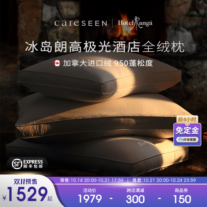 康尔馨朗酒店枕支匹马羽绒枕枕软枕护成