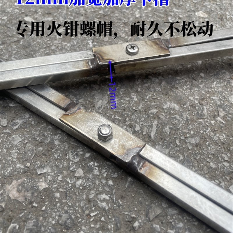 加厚火钳环卫长拾物垃圾夹子烧火煤炭柴火特长无磁钳
