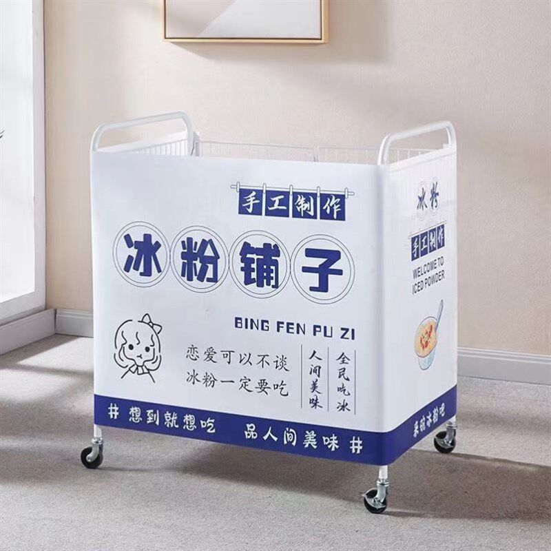 带扶手车货架摆摊小推车轮拆装展示台超市促销车