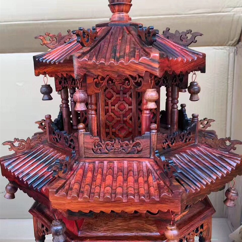 红木古典台灯落地灯红酸枝宫灯佛堂佛灯饰客厅卧室展厅书房复古