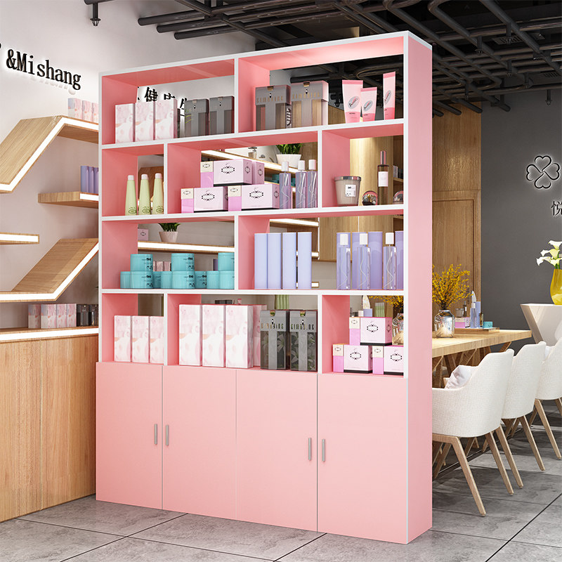 店铺产品展示柜子美发摆放台发廊理发店货架展示架