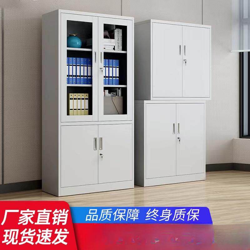 钢制办公室文件柜带锁档案资料柜铁皮柜办公柜子中二斗文件收纳柜