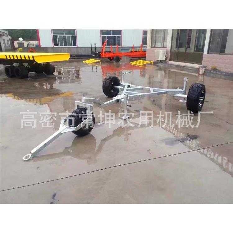 锌造雪拖机拖车1吨雾炮车非标定/制平板镀拖车厂家镀zk-1锌框架拖