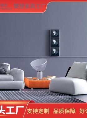 D发egas千鸟格单人沙简椅意式约椅现代休闲客厅阳47970台靠背座椅