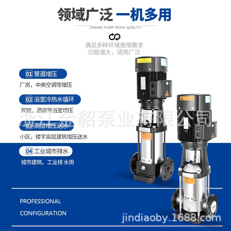 定制不锈钢轻型多3级泵C泵DLFCDLF04离心大流量高高杨程管道压泵