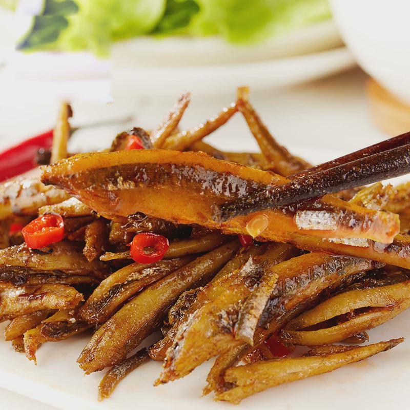 香辣小鱼仔零食湖南特产小海食鱼馋毛毛即休闲解小鱼吃DTK麻辣小