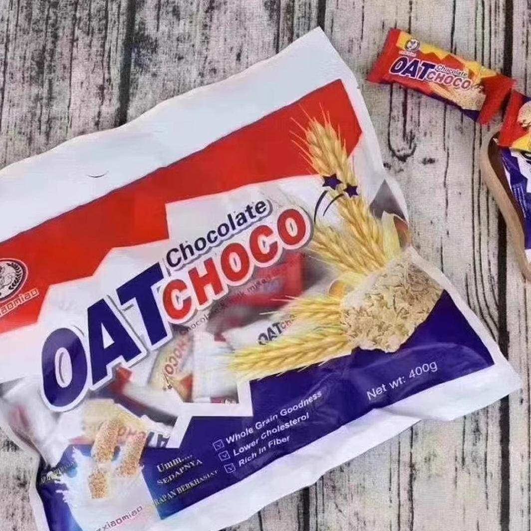 俄VPO小喵OATCHOCO零食400g袋装 克力燕麦下棒解午茶巧馋小零食点