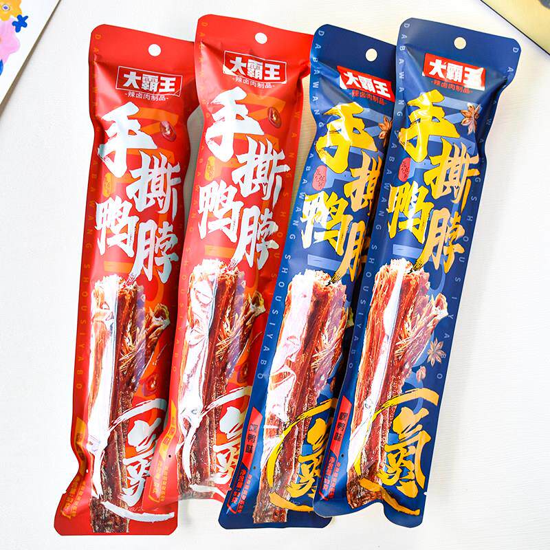 大霸王手撕鸭脖香辣味嘿鸭味53g辣卤鸭脖子熟食解馋休闲零食小吃