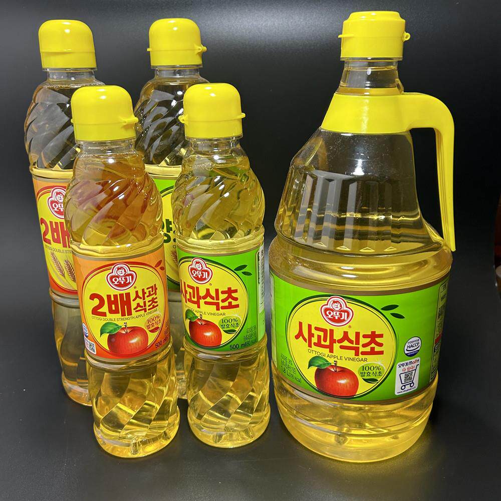 奥土基苹果醋倒2倍酿造国食 韩进RFK口不翁炒菜拌菜蔬菜沙拉醋泡