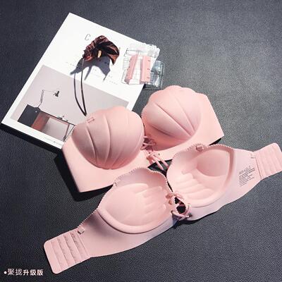 新款无带文胸手掌文胸隐形文胸加厚聚拢小胸可挂脖文胸无肩带文胸