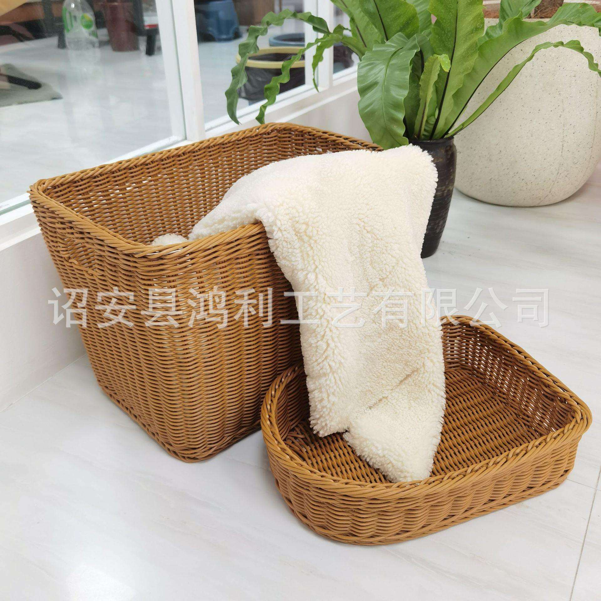 酒店收纳篮置物篮收纳筐脏衣筐 星级酒店布草筐高品质脏衣篮