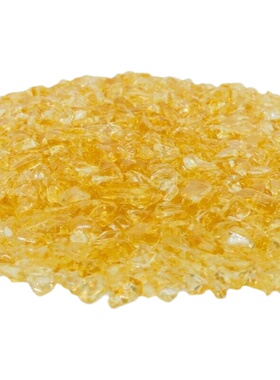黄水晶碎石白水晶装聚宝盆家居客厅装饰品造水晶石