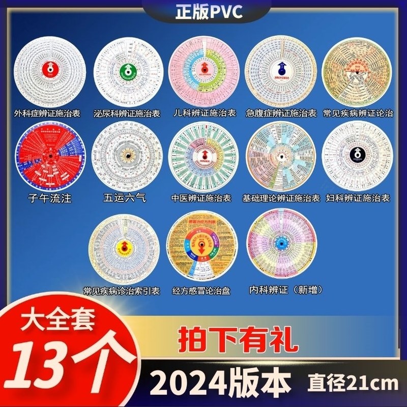 中医辩证施治盘全罗盘年更新倪厦子午流注盘