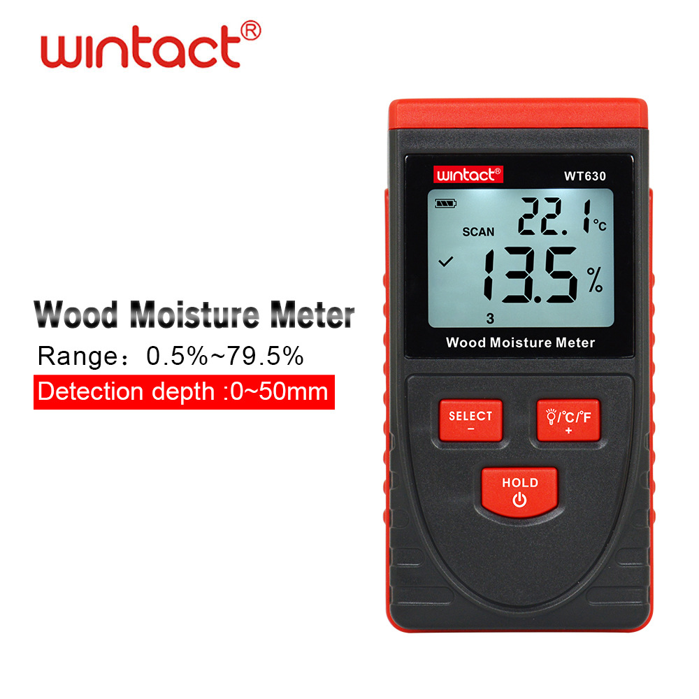 Wintact WT630木材水分仪原木地板含水率Wood moisture meter