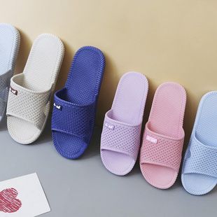 防滑防水浴室拖简约新款 温突舒适欧美风家居情侣拖鞋 男女夏
