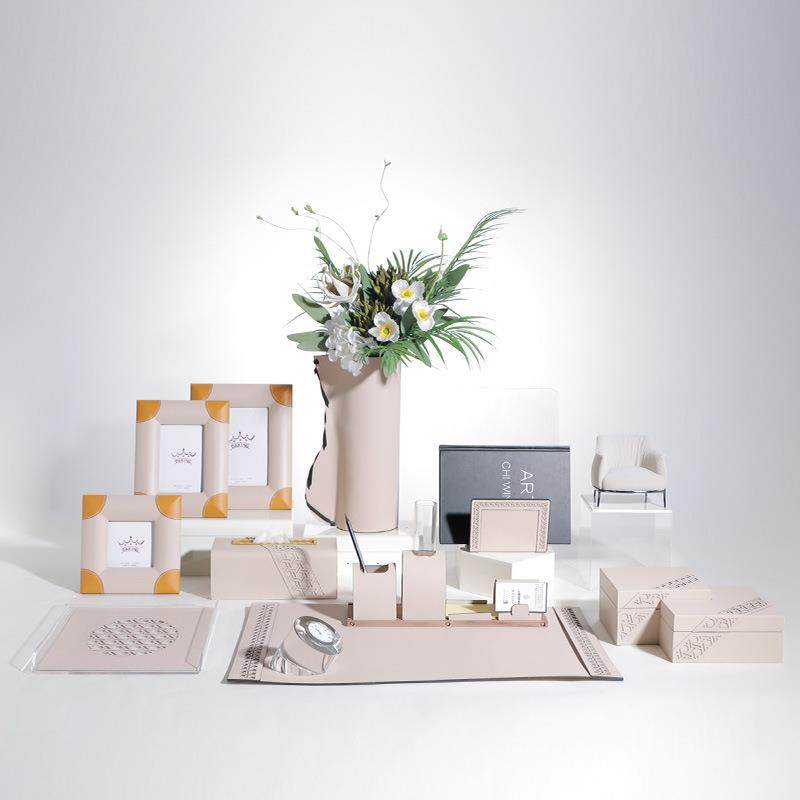 大星新品超纤皮质米黄色桌垫笔筒纸巾盒书架收纳组合高档摆件,农机/农具/农膜,其它农用工具,淘宝优惠券,粉丝福利购,淘宝优惠卷