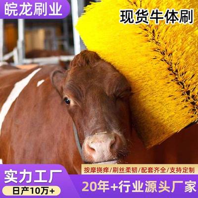 畜牧牛体刷蹭痒马体刷全自动旋转辊刷奶牛按摩刷辊立柱刷