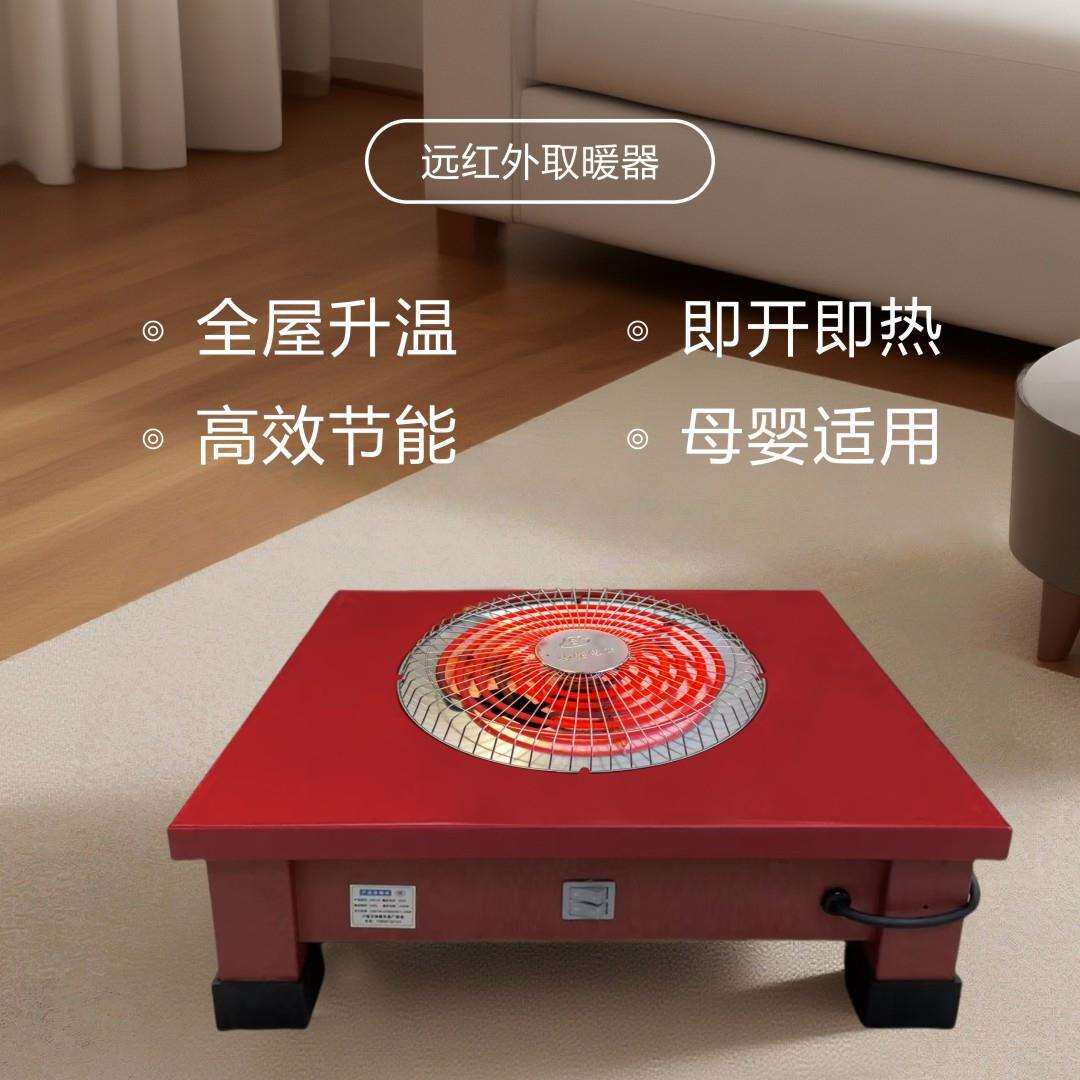 电火盆取暖器烧烤炉电热炉家用大功率器烤火烧菜做饭多功能取暖器
