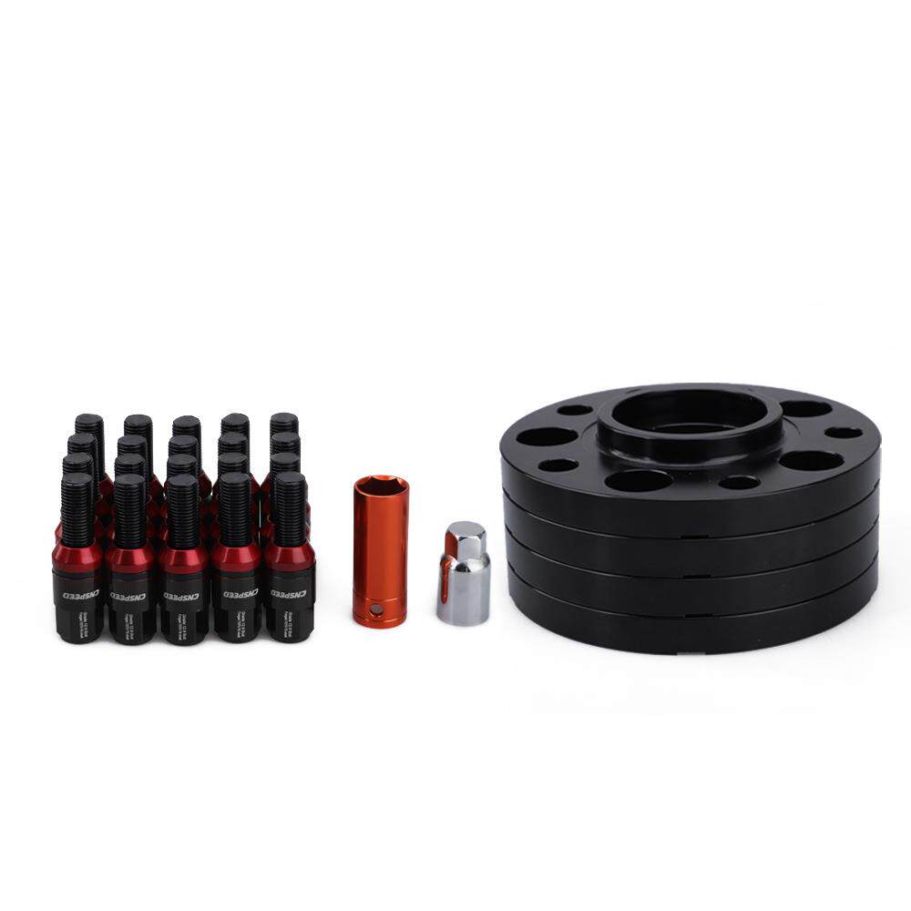 5*120汽车轮毂法兰盘 车轮加高加宽带4*15mm厚度/M12*1.5轮胎螺栓
