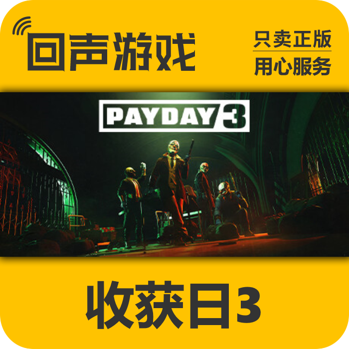 Steam 正版 国区key 收获日3 PAYDAY3 激活码 入库 秒发 PC端游戏
