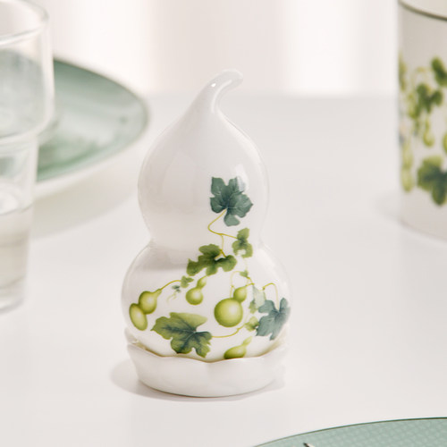 多彩骨瓷葫芦牙签筒时尚收纳