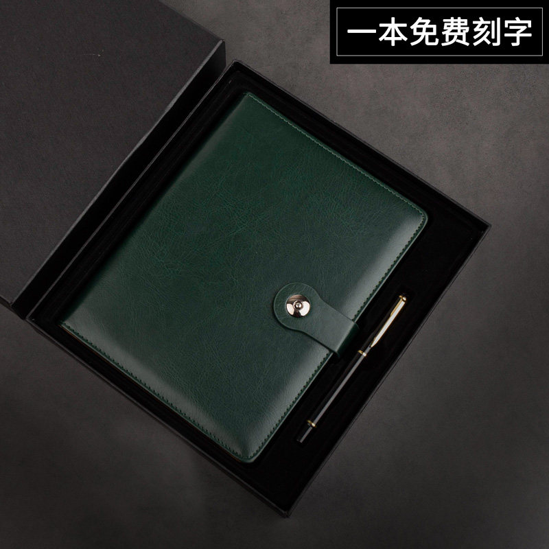 活页笔记子拆卸扣环商务办公带日历六替换内日记工作会议记录硬皮